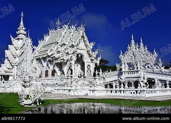 Wat Rong Khun or the White Temple; a Buddhist temple in Chiang Rai; Thailand; Asia.