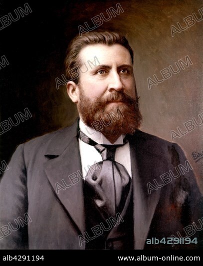Jean-François Batut. French school. Portrait of Jean Jaurès. c.1900. Oil on canvas (65 x 54 cm). Castres, Goya Museum. Jean-François Batut (1828-1907).