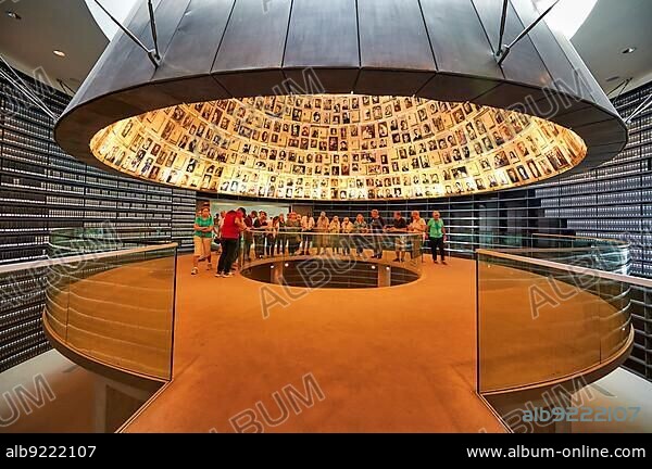 Jerusalem Israel. Yad Vashem. Memorial to the victims of the holocaust. The Hall of names.
