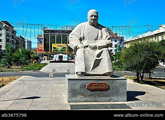 Balingiin Tserendorj Statue, Sukhbaatar, Ulaanbaatar, Mongolia, Asia.