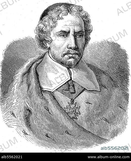 Joseph Pitton de Tournefort, 5. Juni 1656, 28. Dezember 1708, Botaniker und Forschungsreisender, Frankreich, digital restaurierte Reproduktion einer Originalvorlage aus dem 19. Jahrhundert, genaues Originaldatum nicht bekannt.