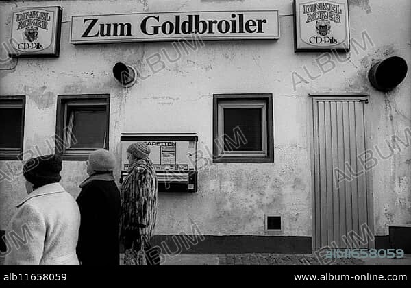 Germany, Merseburg, 15.01.1992, Restaurant Zum Goldbroiler, Europe.