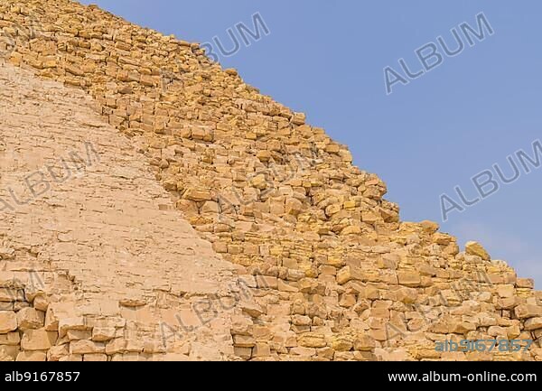 Bent pyramid of Snofru, Dahshur, Egypt, Africa.