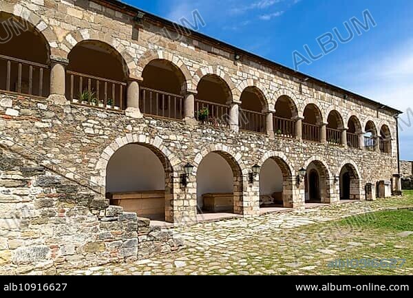 Monastery and archaeology museum, Apollonia Archaeological Park, Pojan, Albania, Europe.