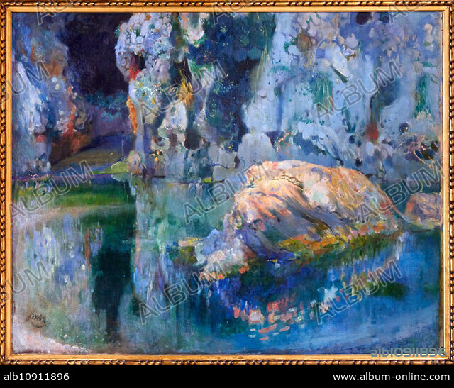 The Rock in the Pond, 1903, Joaquim Mir, (Barcelona, 1873