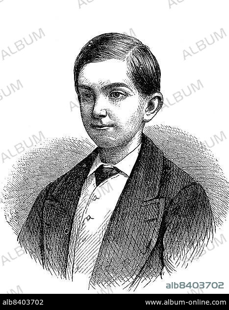 Milano Obrenovich, Prince of Serbia, 1869, Historic, digitally restored reproduction of a 19th century original, exact original date unknown.