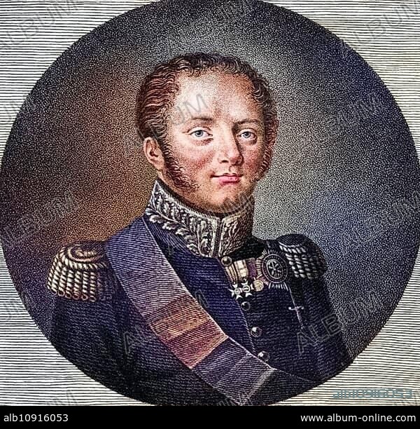 Alexander I of Russia.1777-1825. Alexander Pavlovich Romanov or Tsar Alexander I (the Blessed), Emperor of Russia, 1801-1825, Historical, digitally restored reproduction from a 19th century original, Record date not stated.