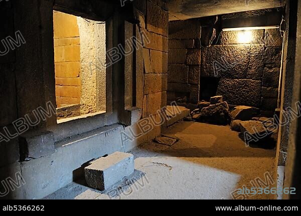 Ancient Axumite tomb of King Kaleb near Aksum, Axum, Tigray, Ethiopia, Africa.