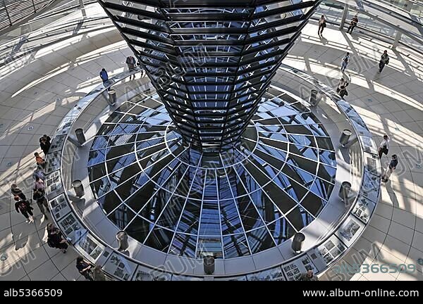 Reichstag Dome, Bundestag, German Parliament Building, Berlin, Germany, Europe.