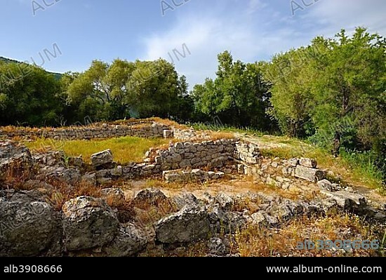 Acropolis, ancient city Butrint, National Park Butrint, near Saranda, Qark Vlora, Albania, Europe.