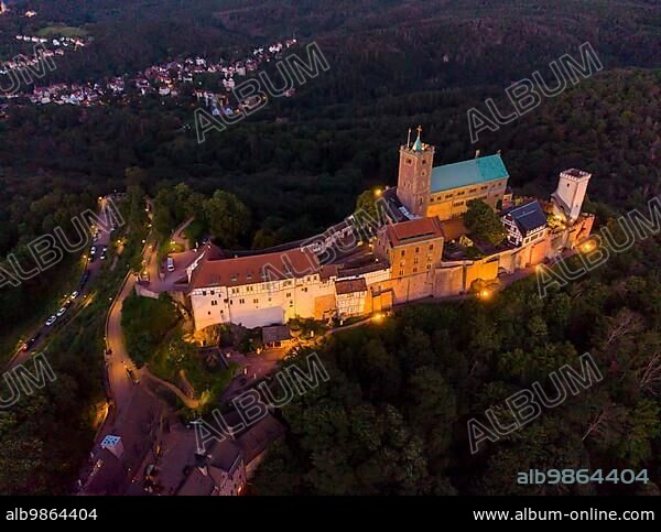 Wartburg Castle is a castle in Thuringia, situated above the town of Eisenach at the north-western end of the Thuringian Forest, 411 m above sea level. It was founded around 1067 by Louis the Knight and has been a UNESCO World Heritage Site since 1999.