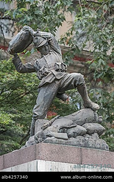 Mountain Infantry Monument, First World War, Merano, Province of Bolzano, Region Trentino-South Tyrol, Italy, Europe.