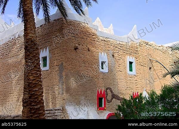 Traditional house in the old town of Ghadames, UNESCO world heritage, Libya, Africa.