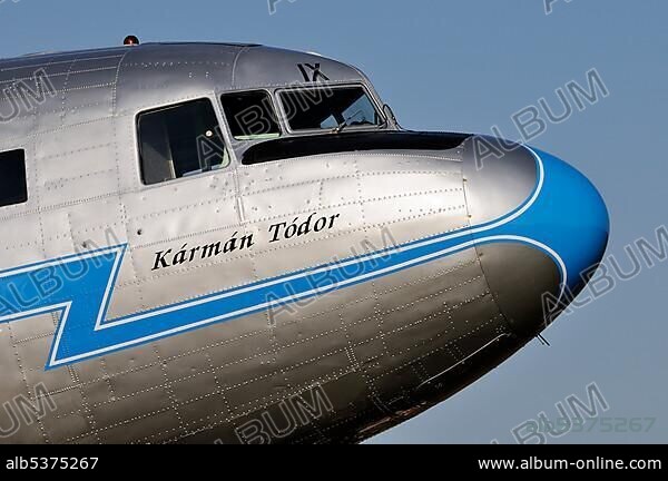 Details of a Russian passenger plane Lisunov Li-2, a licensed version of the Douglas DC-3, Germany, Europe.