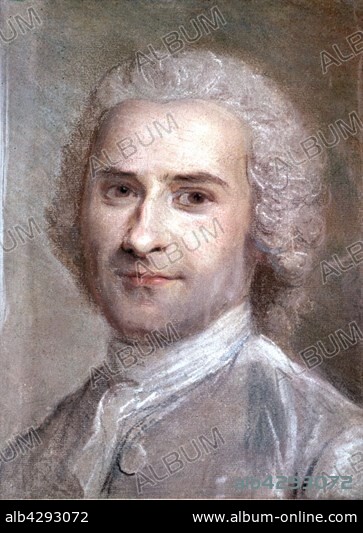 Maurice Quentin de la Tour. French school. Portrait of Jean-Jacques Rousseau. 18th century. Saint-Quentin, musée Antoine-Lécuyer. Maurice Quentin de la Tour (1704-1788).