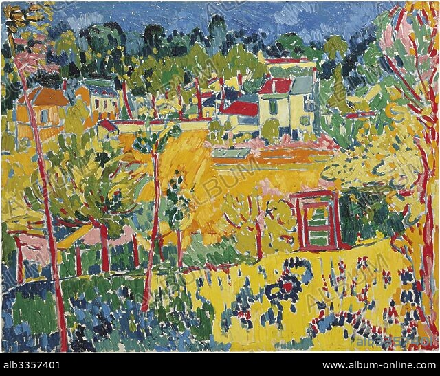 MAURICE DE VLAMINCK. Paysage de banlieue. - Album alb3357401
