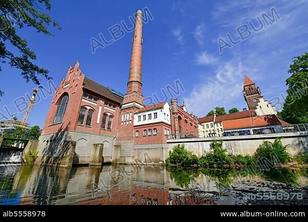 Altes Elektrizitätswerk, Am Spreeufer, Cottbus, Brandenburg, Germany, Europe.