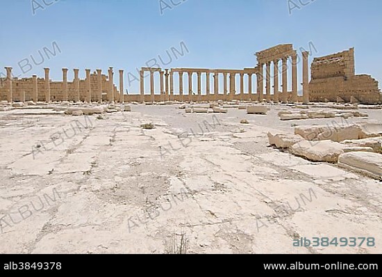 Temple of Bel in the ancient city of Palmyra, Palmyra District, Homs Governorate, Syria, Asia.
