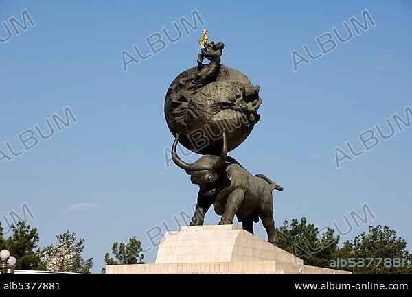 Monument to the Earthquake of 1948, Ashgabat, Turkmenistan, Asia.