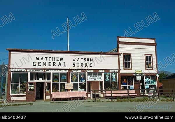 Historic Matthew & Watson General Store, Carcross, Klondike Gold Rush, Chilkoot Trail, Chilkoot Pass, Yukon Territory, Canada, North America.