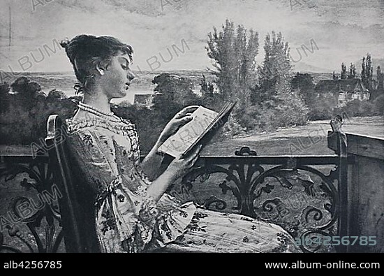 Friederike Elisabeth Brion von Sesenheim, 1752, 1813, an alsatian priest's daughter and had a short, but violent love with the young Goethe, 1899, historical illustration, Germany, Europe.