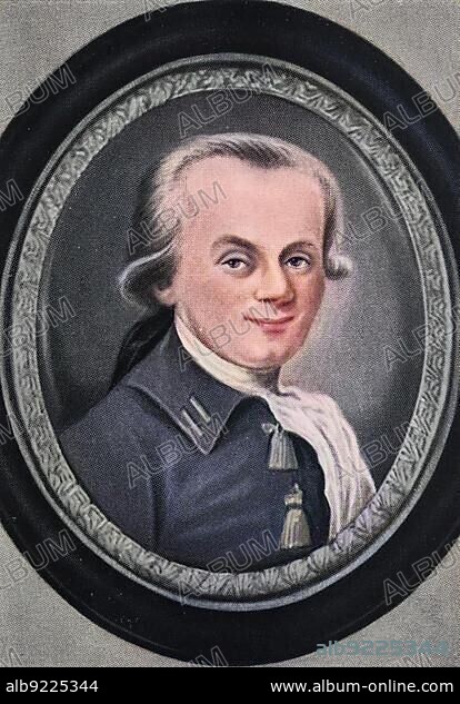 Maximilien François Marie Isidore de Robespierre, 1758-1794, French lawyer and politician, as well as one of the most famous and influential figures associated with the French Revolution, Historical, digitally restored reproduction of an original 19th century original.