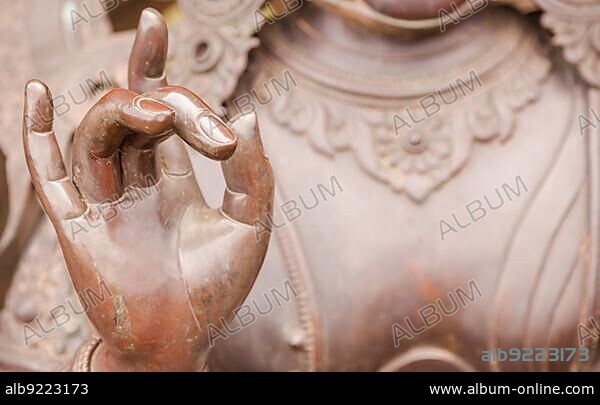 Karana mudra hand position expresses a very powerful energy with which negative energy is expelled. This hand gesture is also called warding off the evil. You can sense a very determined, focused energy just by looking at this hand gesture.