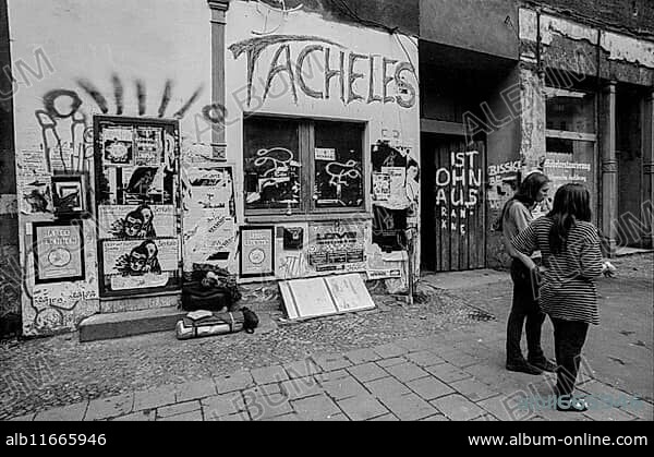 Germany, Berlin, 28.06.1991, entrance to the Tacheles in Oranienburger Straße, cinema, Europe.