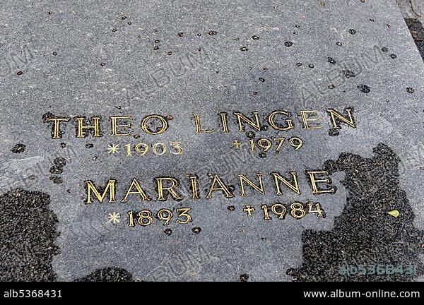 Grave of Theo Lingen, actor, Wiener Zentralfriedhof, Vienna's central cemetery, honorary grave, Vienna, Austria, Europe.