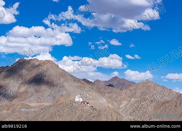 Namgyal Tsemo Gompa Monastery on Tsenmo Hill; a vantage point over Leh; Ladakh; Jammu and Kashmir; India; Asia.