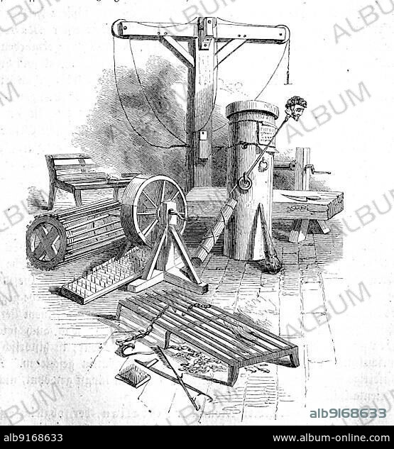Torture Chamber, Roman Torturers in 390 AD the History of Ancient Rome, Roman Empire, Italy, Historical, digitally restored reproduction of a 19th century original, exact date unknown, Europe.
