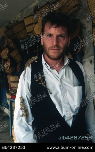 Portrait of the French actor Tchéky Karyo.. Morocco, 1988.