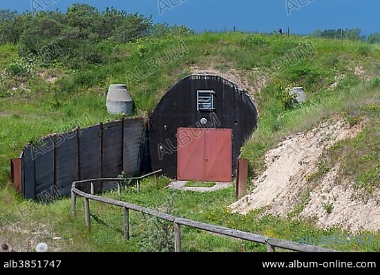 Marine bunker Kap Arkona, operated by the NVA and the Red Army 1986-1990 in the Cold War, Rügen Island, Mecklenburg-Western Pomerania, Germany, Europe.