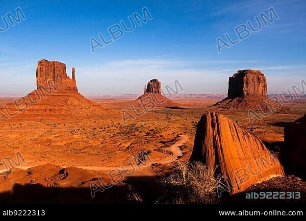 Scenic View of Monument Valley Utah USA.