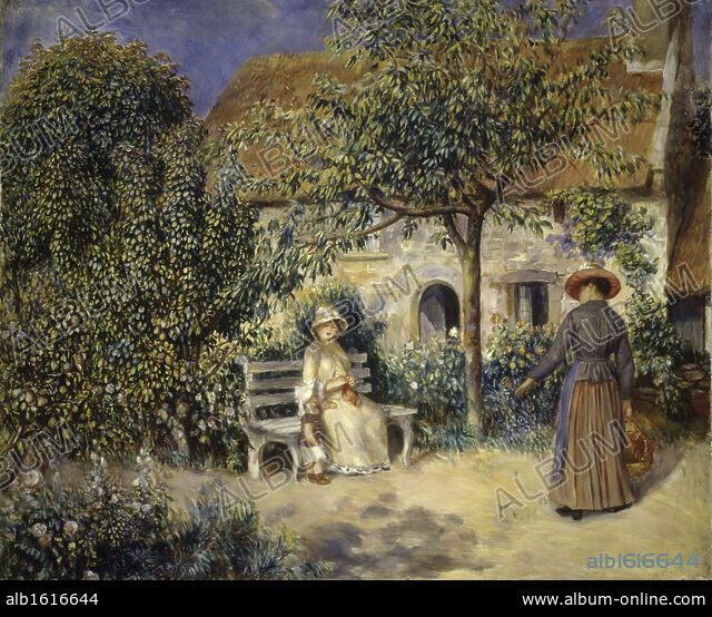 PIERRE AUGUSTE RENOIR. GARDEN SCENE IN BRITTANY SCENE DE JARDIN EN 