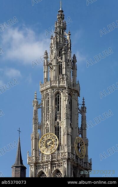 Cathedral of Our Lady, north steeple, antwerp, belgium.