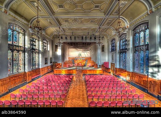 Indoors, Great Hall, University of Leeds, Leeds, West Yorkshire, England, United Kingdom, Europe.