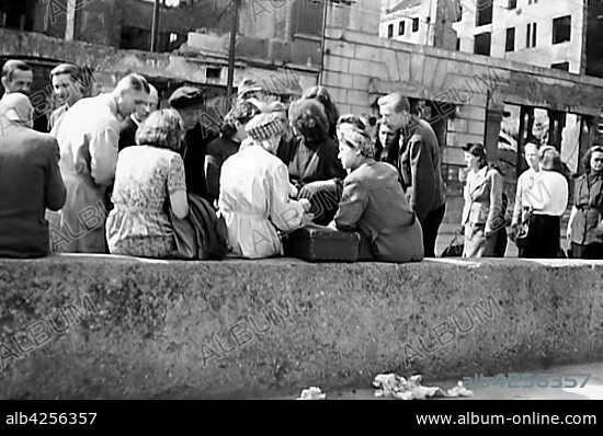 Black market, 1946, Leipzig, Saxony, GDR, Germany, Europe.
