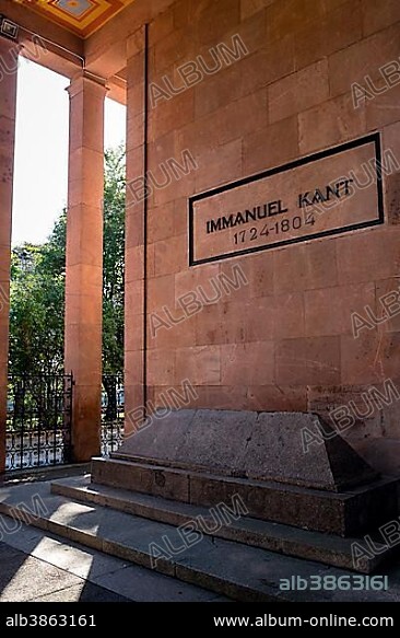 Tomb of Immanuel Kant at Koenigsberg Cathedral, Kaliningrad, Oblast Kaliningrad, Russia, Europe.