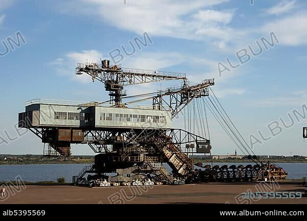 Mad Max bucket dredger, Ferropolis, City of Iron, Saxony-Anhalt, Germany, Europe.