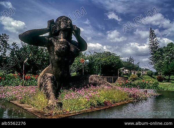 Statue of Yakshi in Malampuzha garden near Palakkad or Palghat, Kerala, India, Asia.