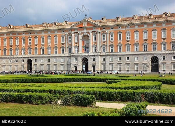 Royal Palace of Caserta, Palazzo Reale di Caserta, Reggia di Caserta, one of the largest castles in Europe, Unesco World Heritage Site, near Naples, Campania, Italy, Europe.