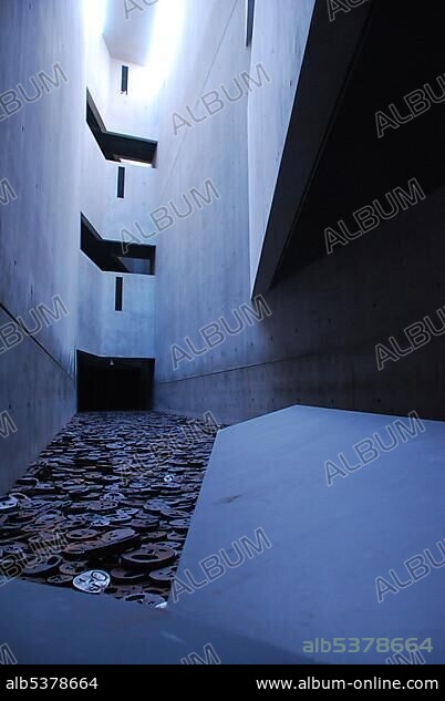 Memory void inside the Jewish Museum Berlin Germany.