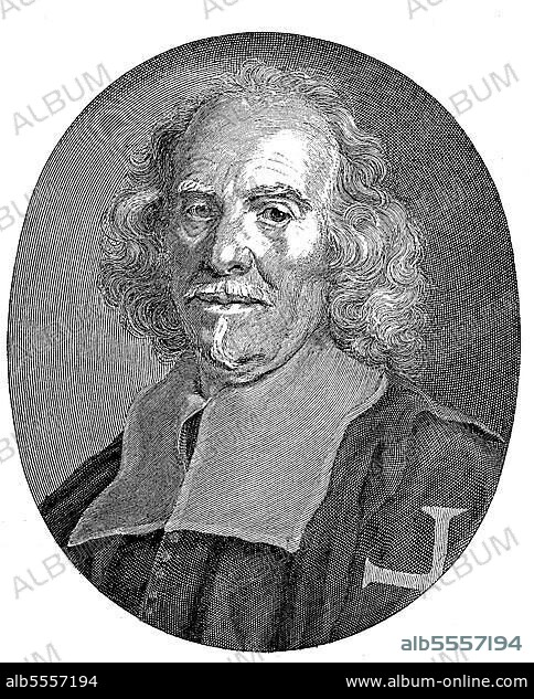Gian Lorenzo Bernini, auch Giovanni Lorenzo Bernini, 7. Dezember 1598, 28. November 1680, einer der bedeutendsten italienischen Bildhauer und Architekten des Barock, Historisch, digital restaurierte Reproduktion einer Originalvorlage aus dem 19. Jahrhundert, genaues Originaldatum nicht bekannt.
