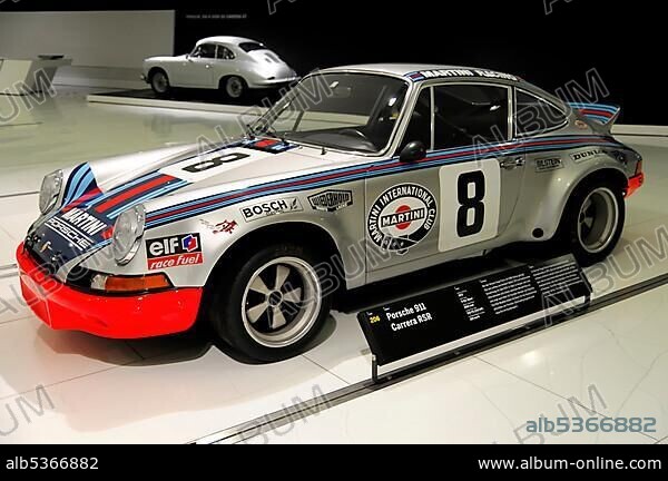 Porsche 911 Carrera RSR, built in 1973, Porsche Museum, Stuttgart, Baden-Wuerttemberg, Germany, Europe.