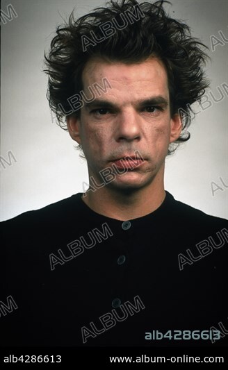 Portrait of French actor Denis Lavant.. 1993.