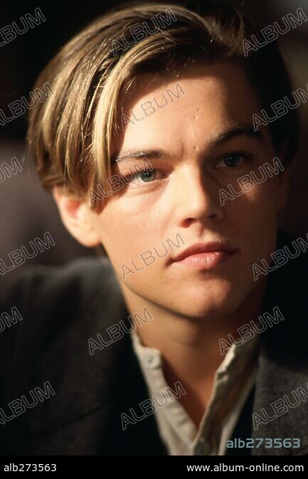 di caprio. Leonardo DiCaprio in TITANIC, 1997, directed by