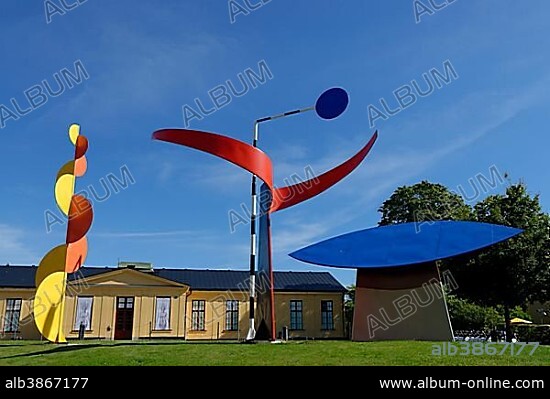 The Four Elements by Alexander Calder, Moderna Museet, Museum of Mordern Art on Skeppsholmen, Stockholm, Sweden, Europe.