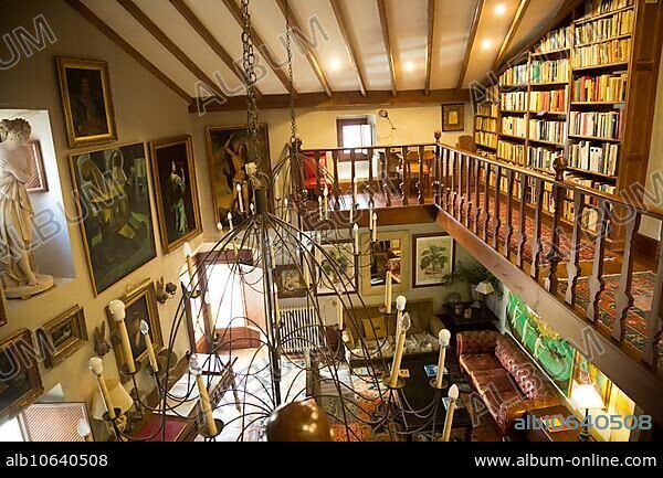 Interior of Palacio Chaves Hotel, historic medieval town of Trujillo, Caceres province, Extremadura, Spain, Europe.