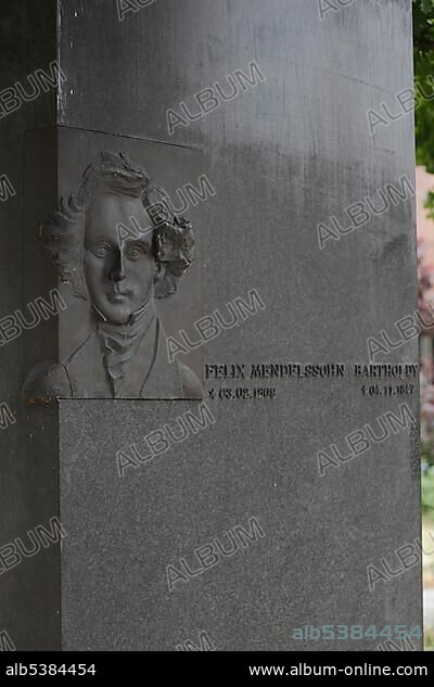 Memorial to Felix Mendelssohn-Bartholdy, Hamburg, Germany, Europe.